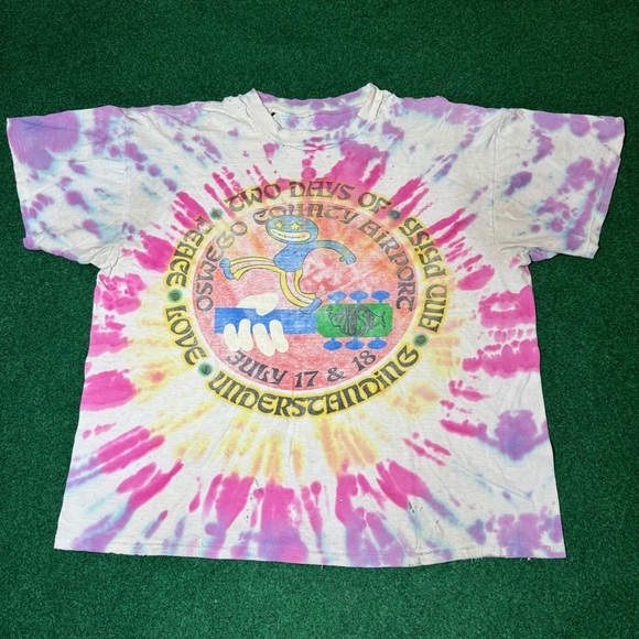 Vintage 90s Phish Tie Dye Hippie Rare Thrashed Band Mens XL T Shirt - Picture 1 of 10